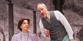 Sue Struve and Steven Carpenter in Washington Stage Guild's 'Hard Times.' Photo by C. Stanley Photography.